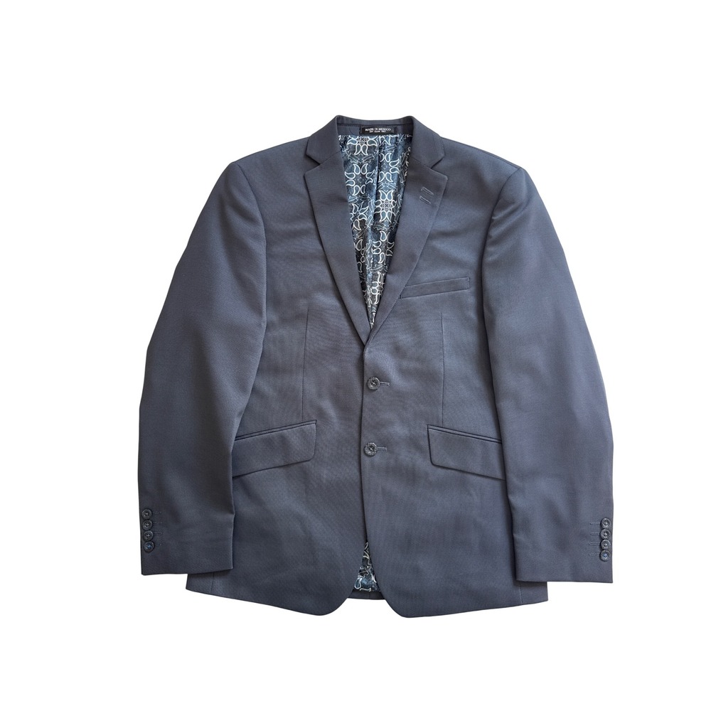 Vittorio Forti Mens Slim Fit Stretch Sport Coat Blazer Charcoal Gray 40 Short